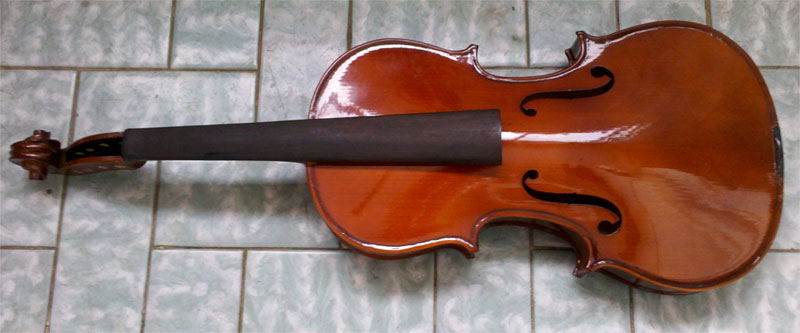 violino desmontado